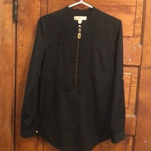 Black and gold detail Michael Kora blouse